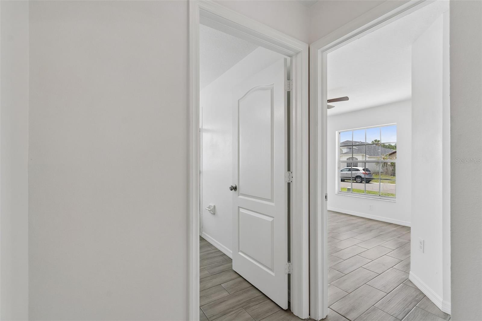 Bedroom 2 & bathroom 2 (at the front of the home, just off the enrtyway)