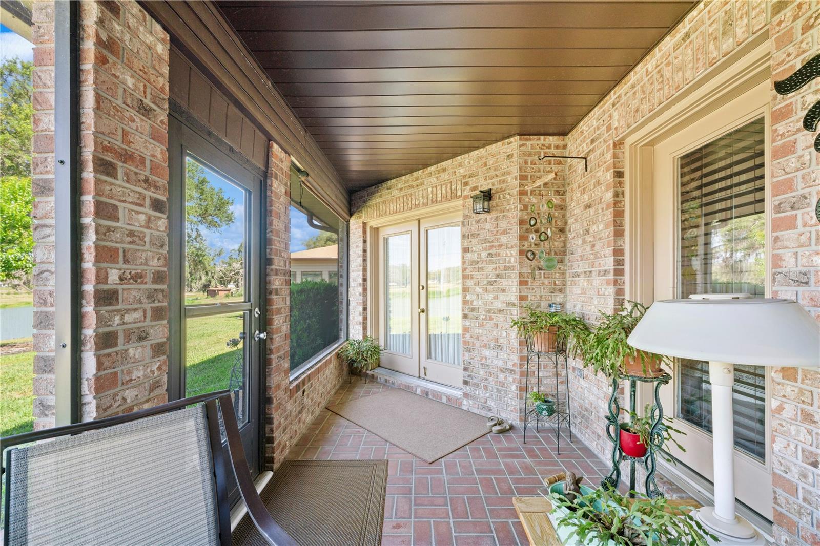 Screened covered lanai