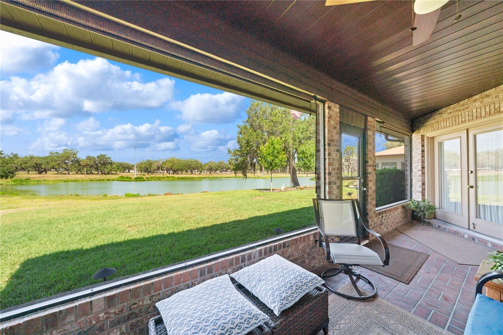 Screened covered lanai