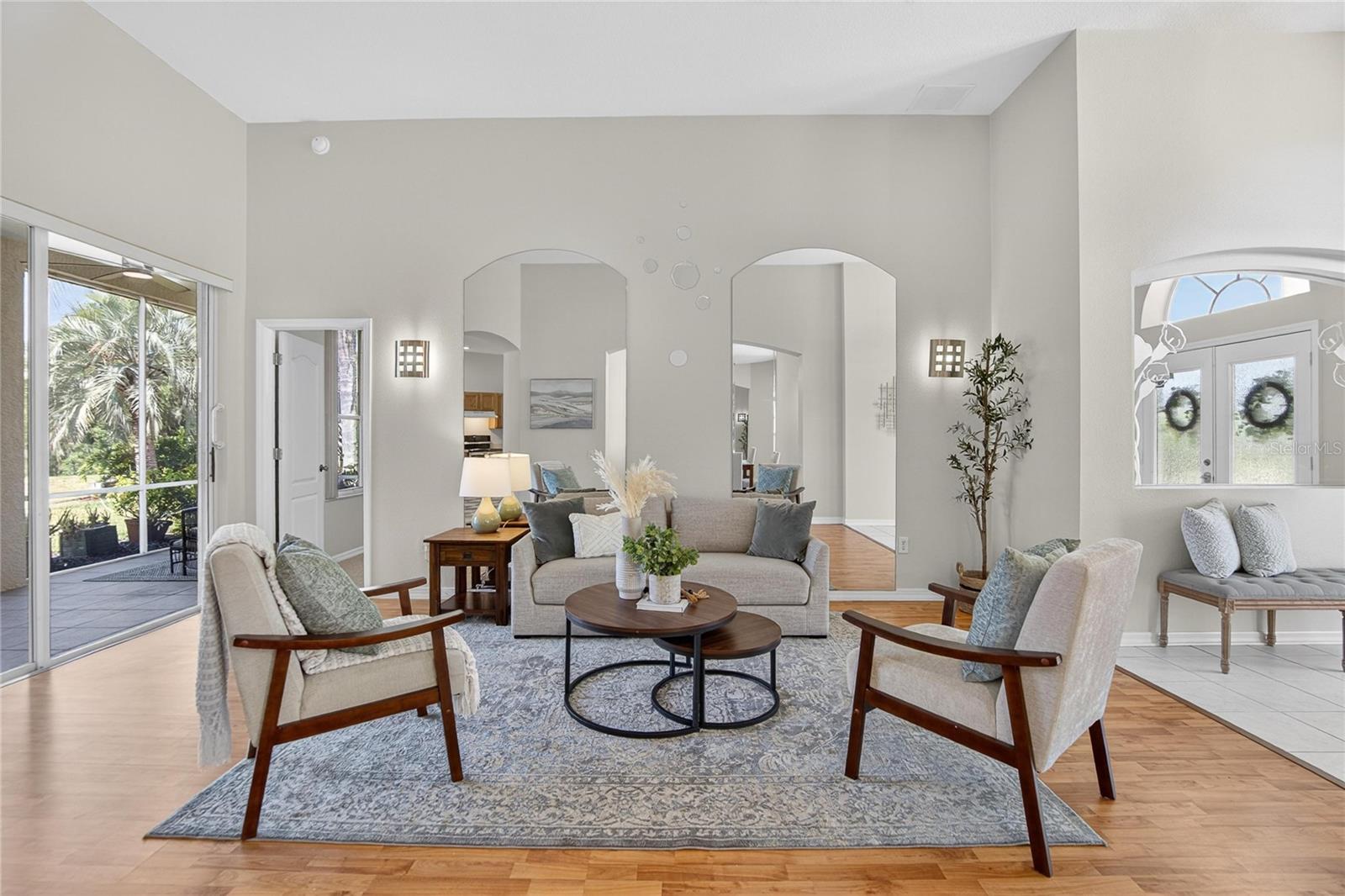 Living room is spacious