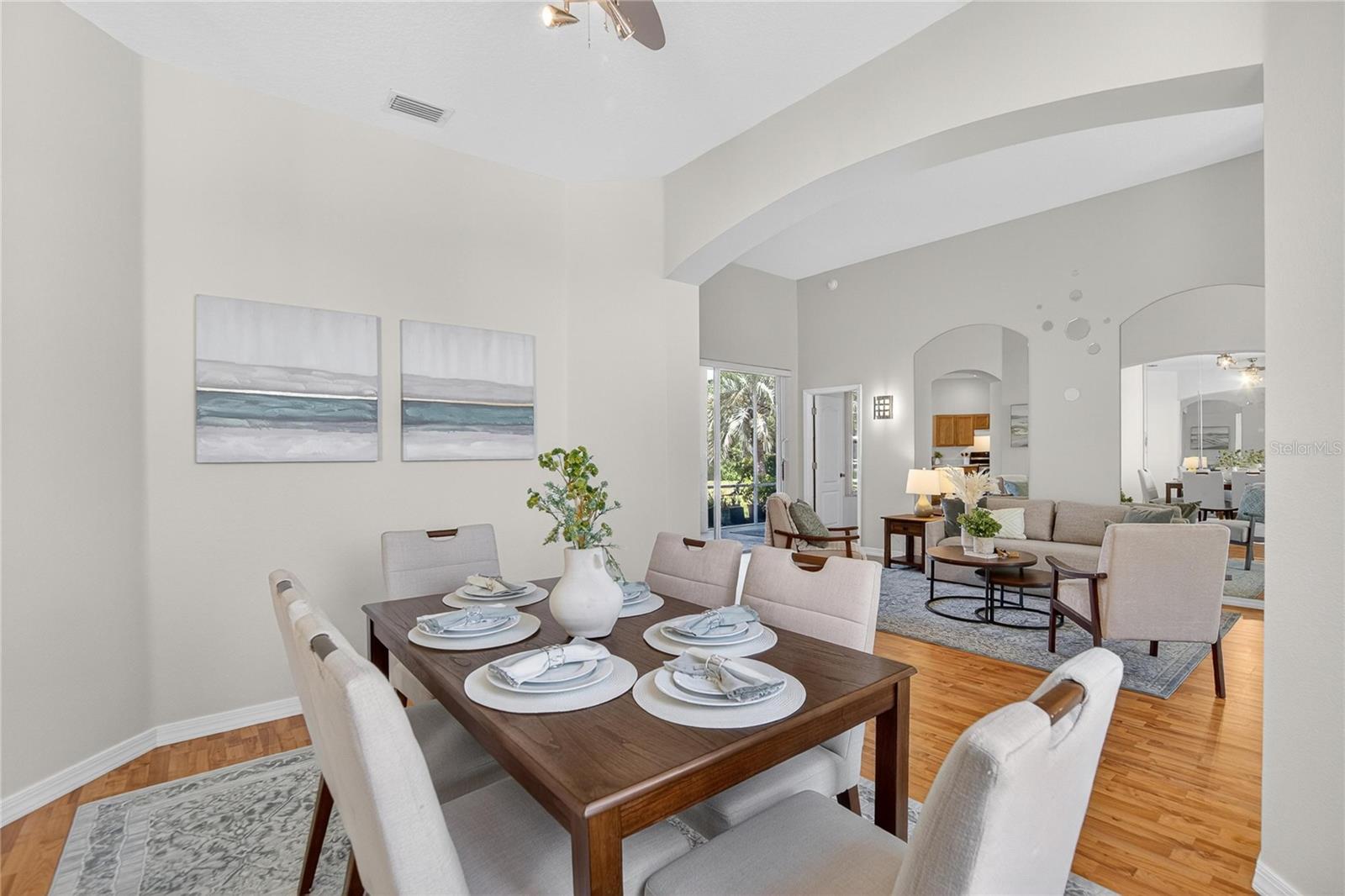 Formal dining room and living room