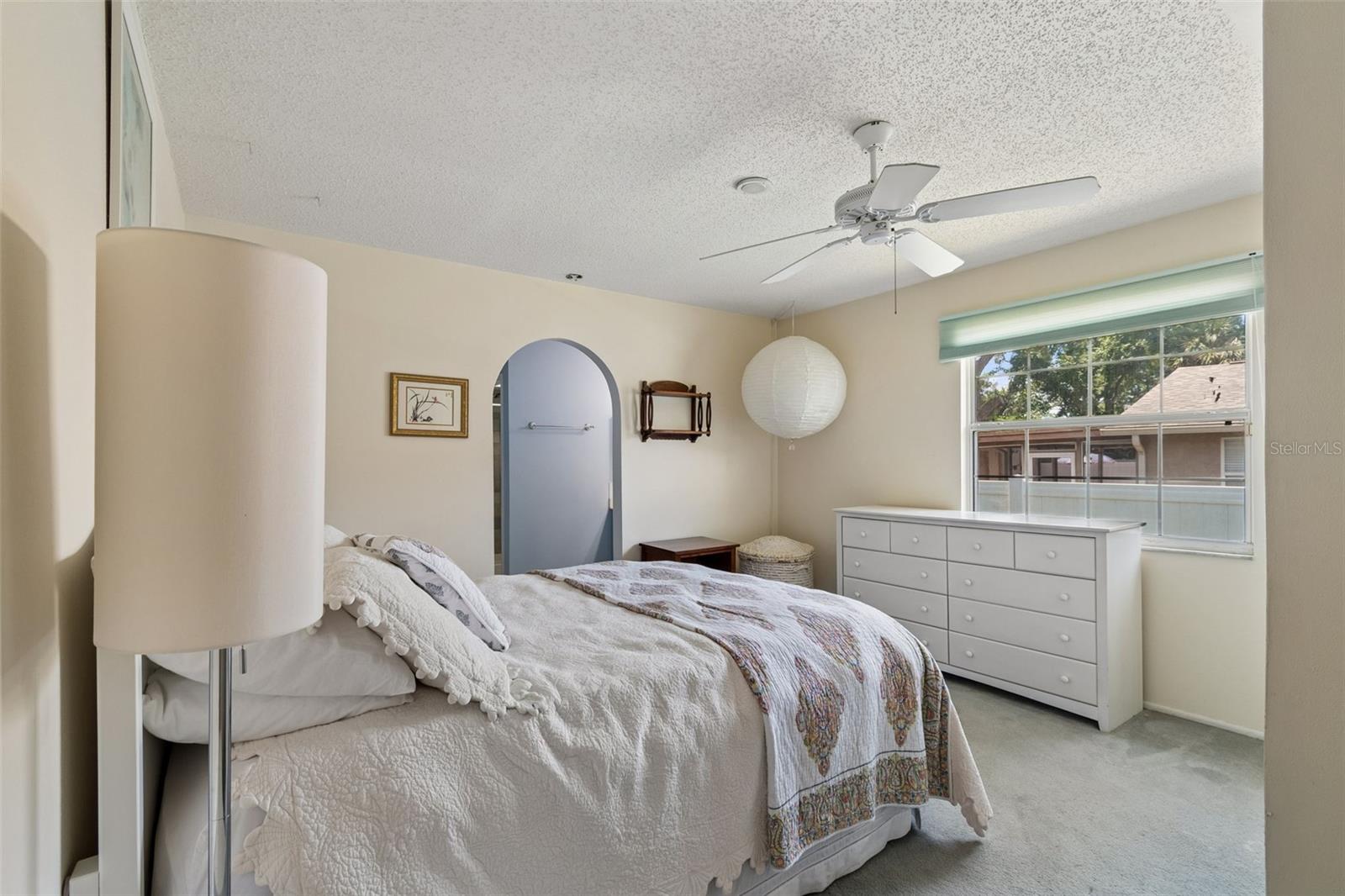 Primary bedroom that is bright and open