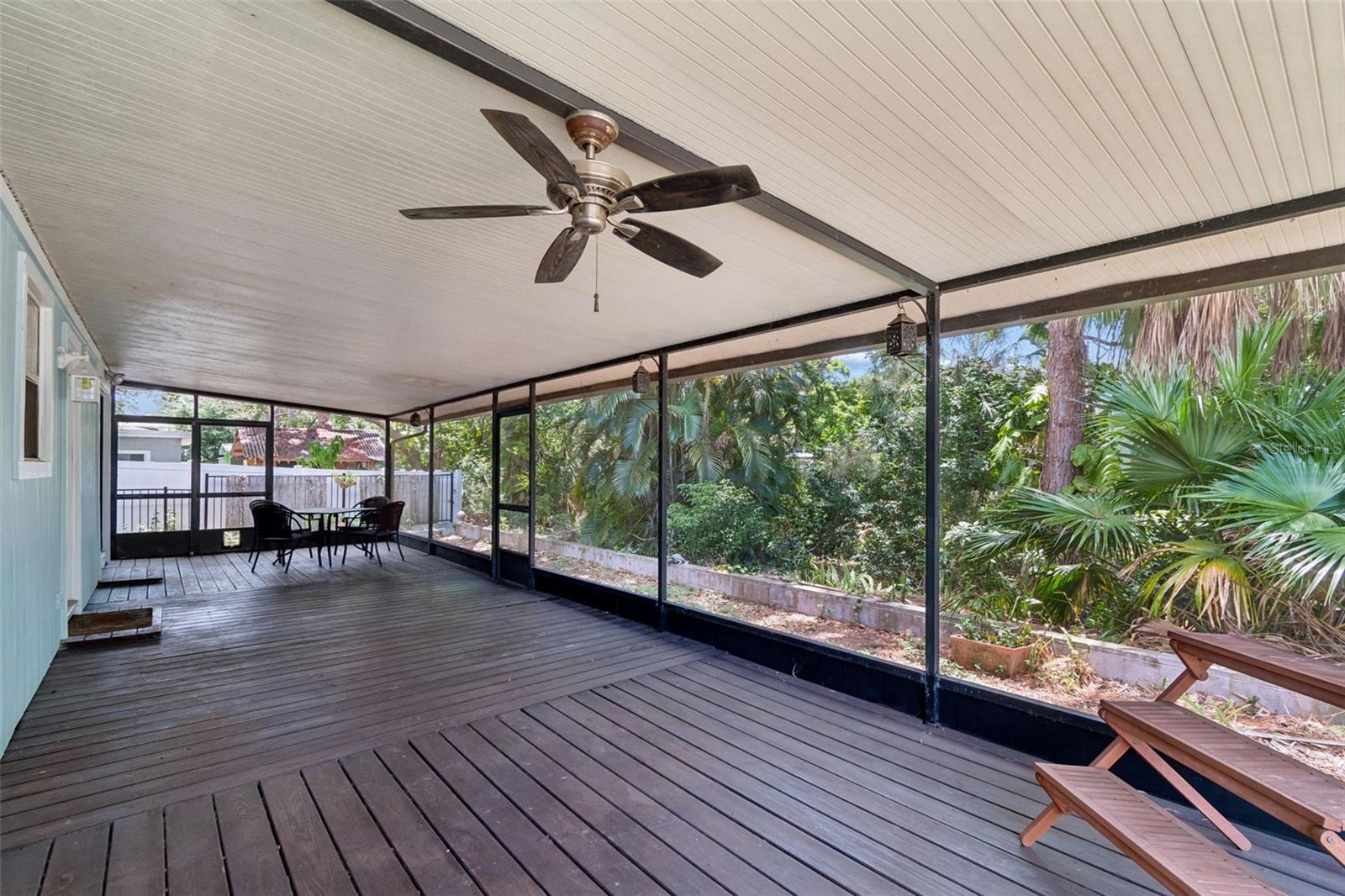 Spectacular lanai that is along the back of the home!