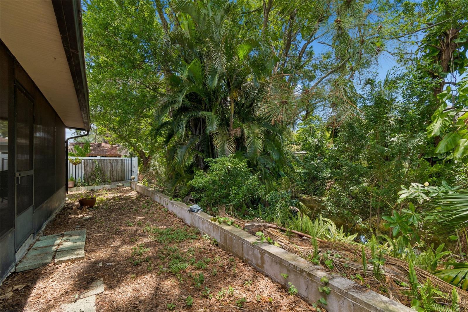 Back of the home has a view of the canal!