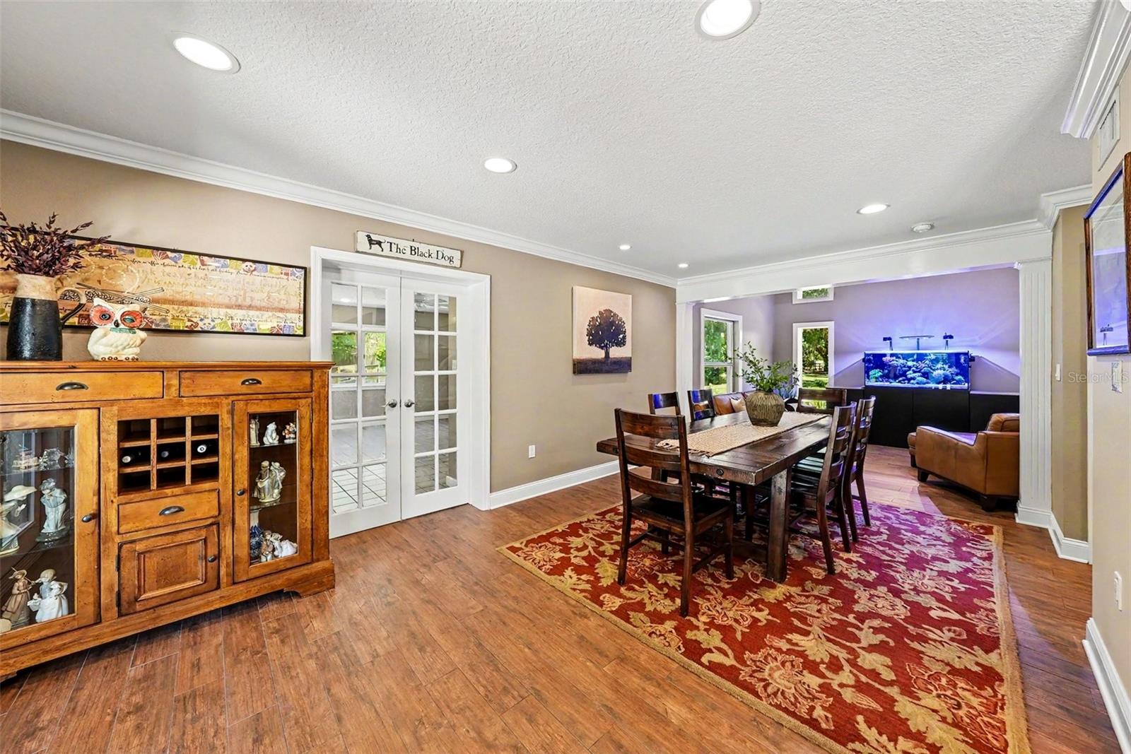 Ample dining space