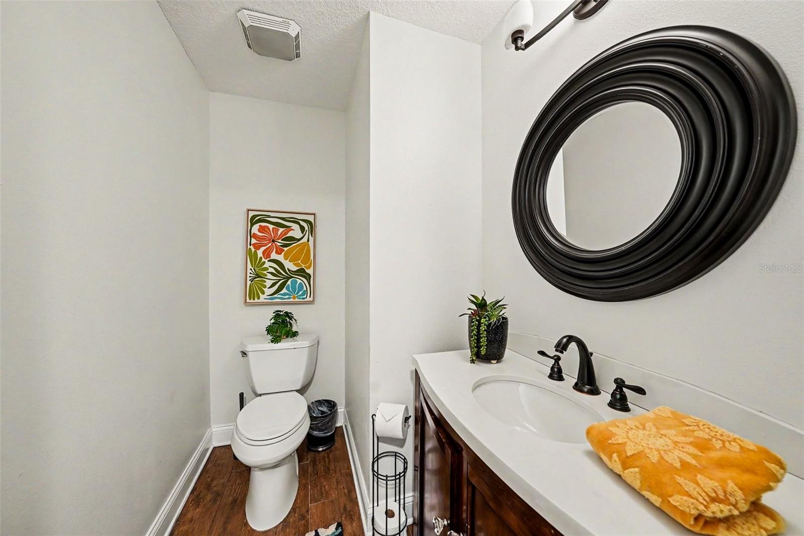Downstairs powder bath