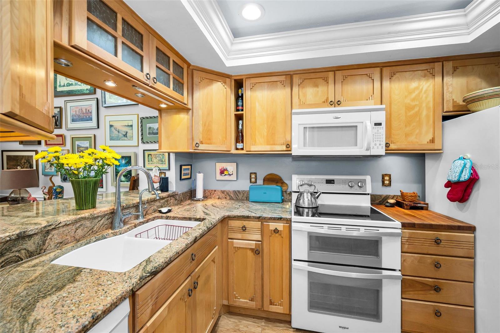 Kitchen with custom cabinets