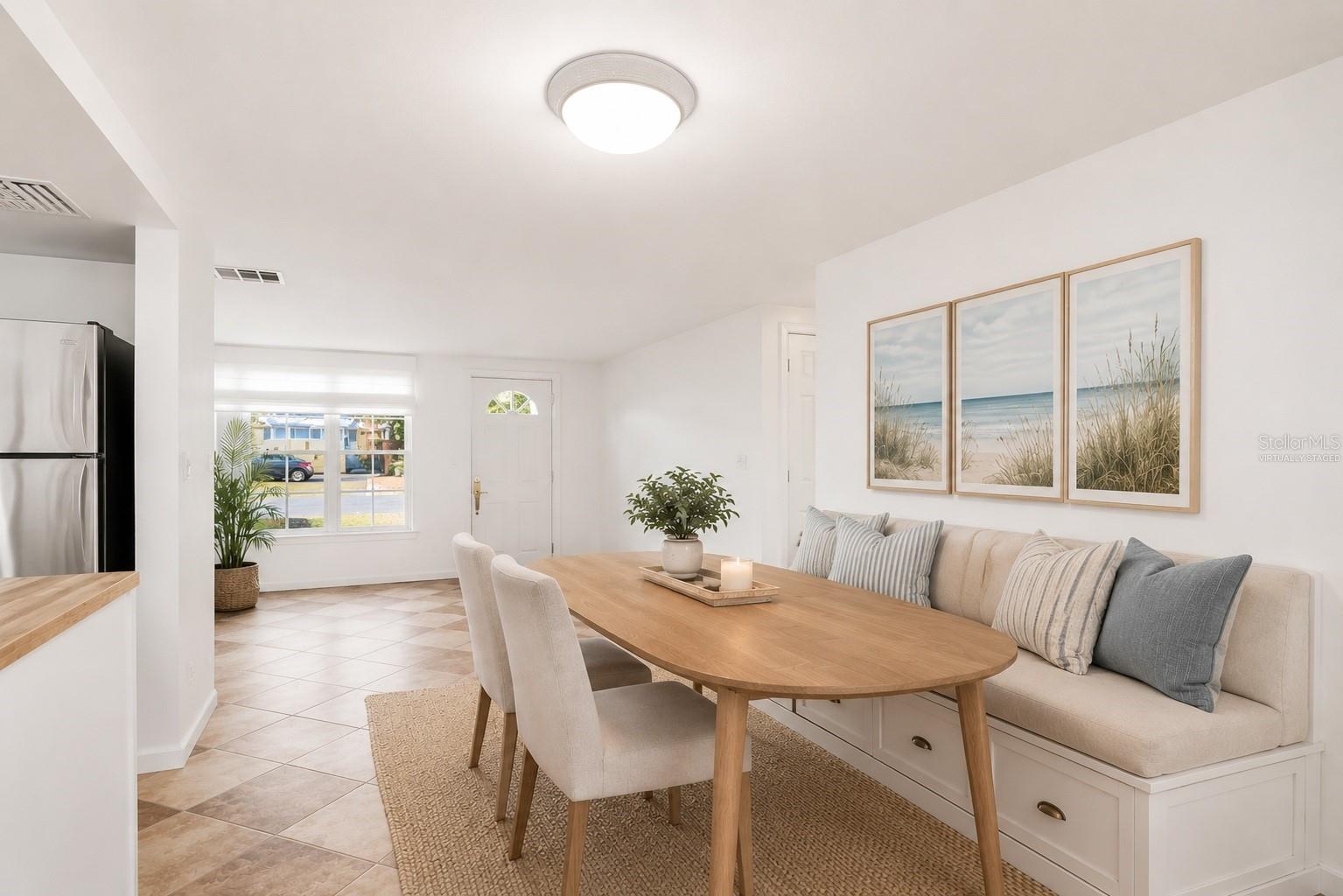 Dinette virtually Staged