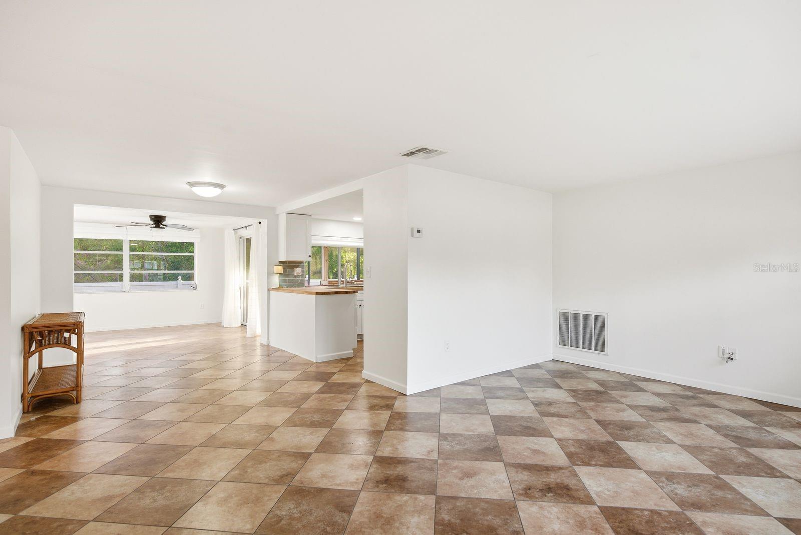 Walking inside the home