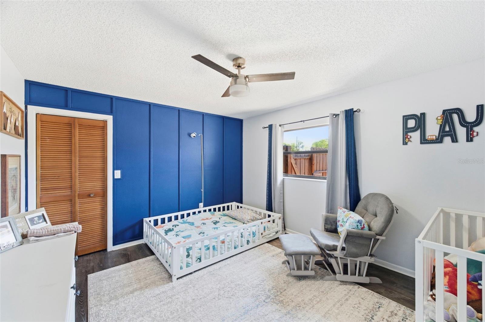 3rd Bedroom with custom wall designs