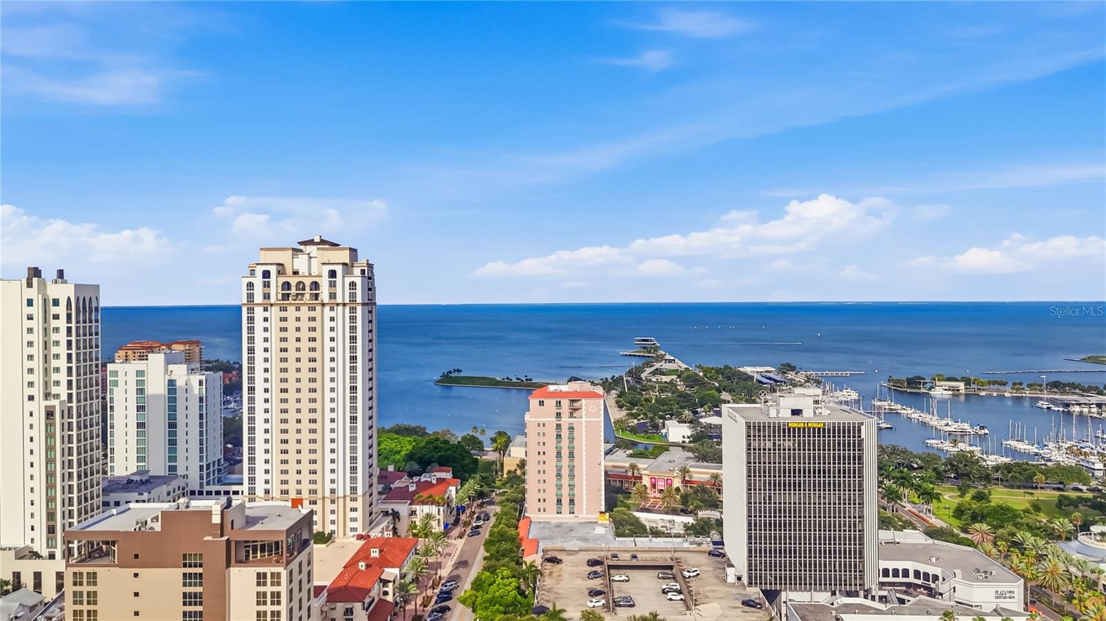 East views of Tampa Bay behind the Cloisters