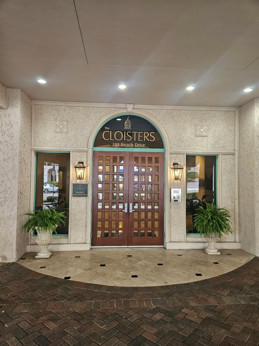 Cloisters covered entrance