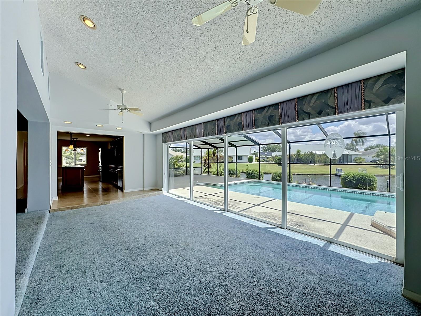 Family Room - Outdoor Living and Pool Area