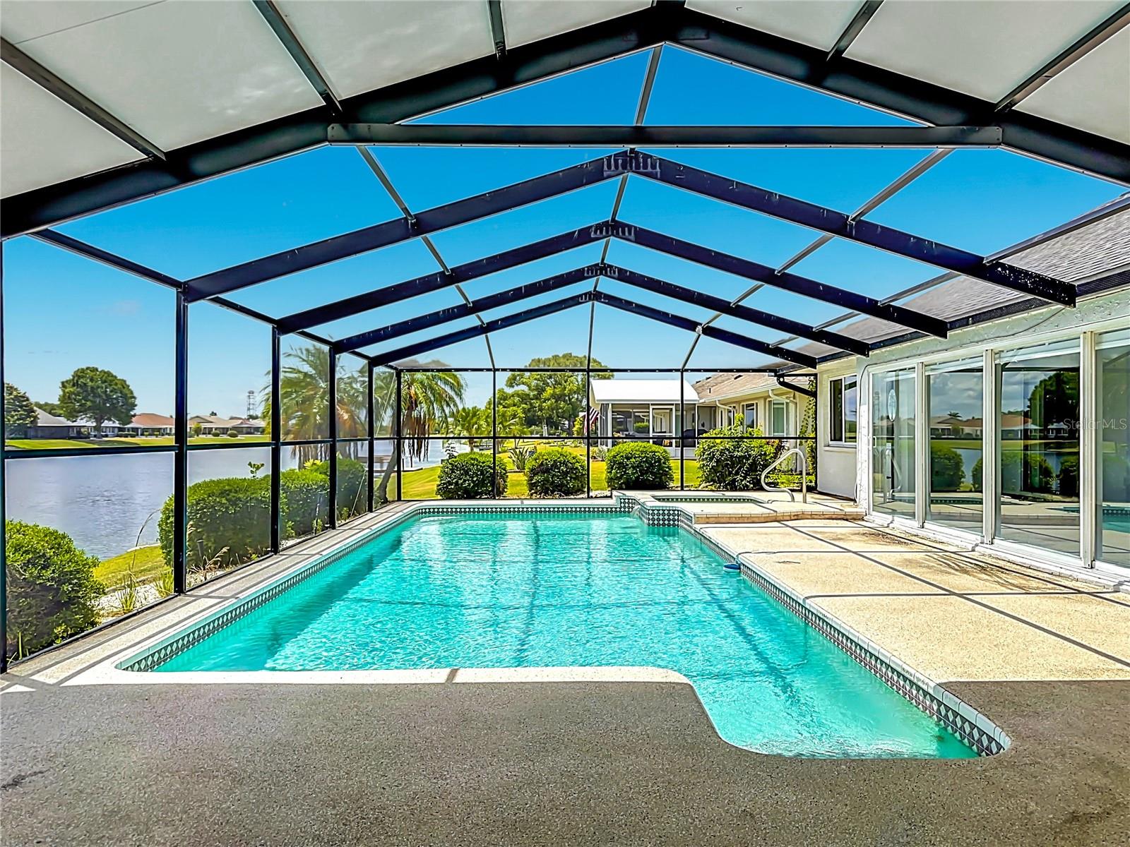 Outdoor Living and Pool Area