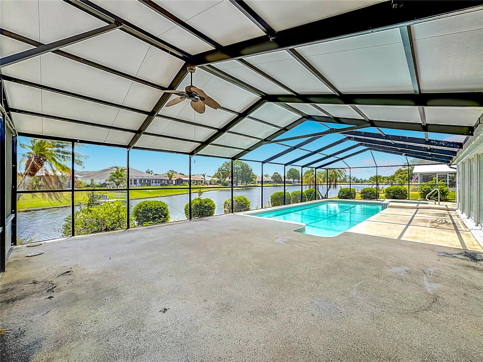 Outdoor Living and Pool Area