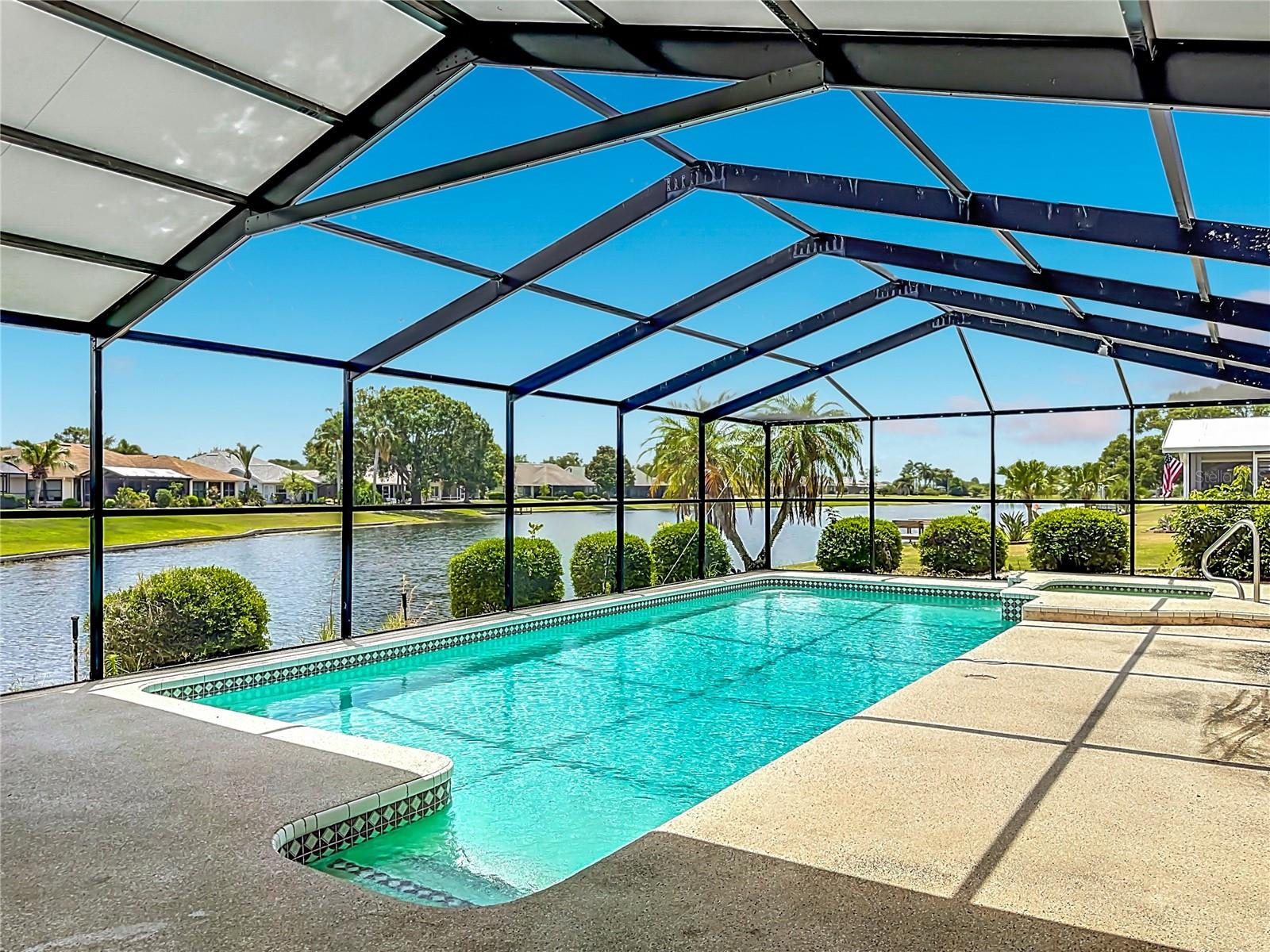 Outdoor Living and Pool Area