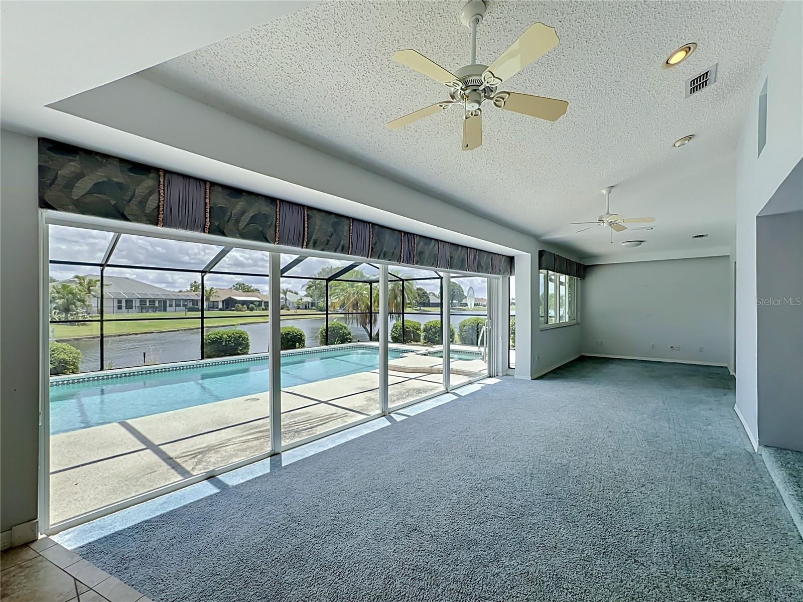 Family Room - Outdoor Living and Pool Area