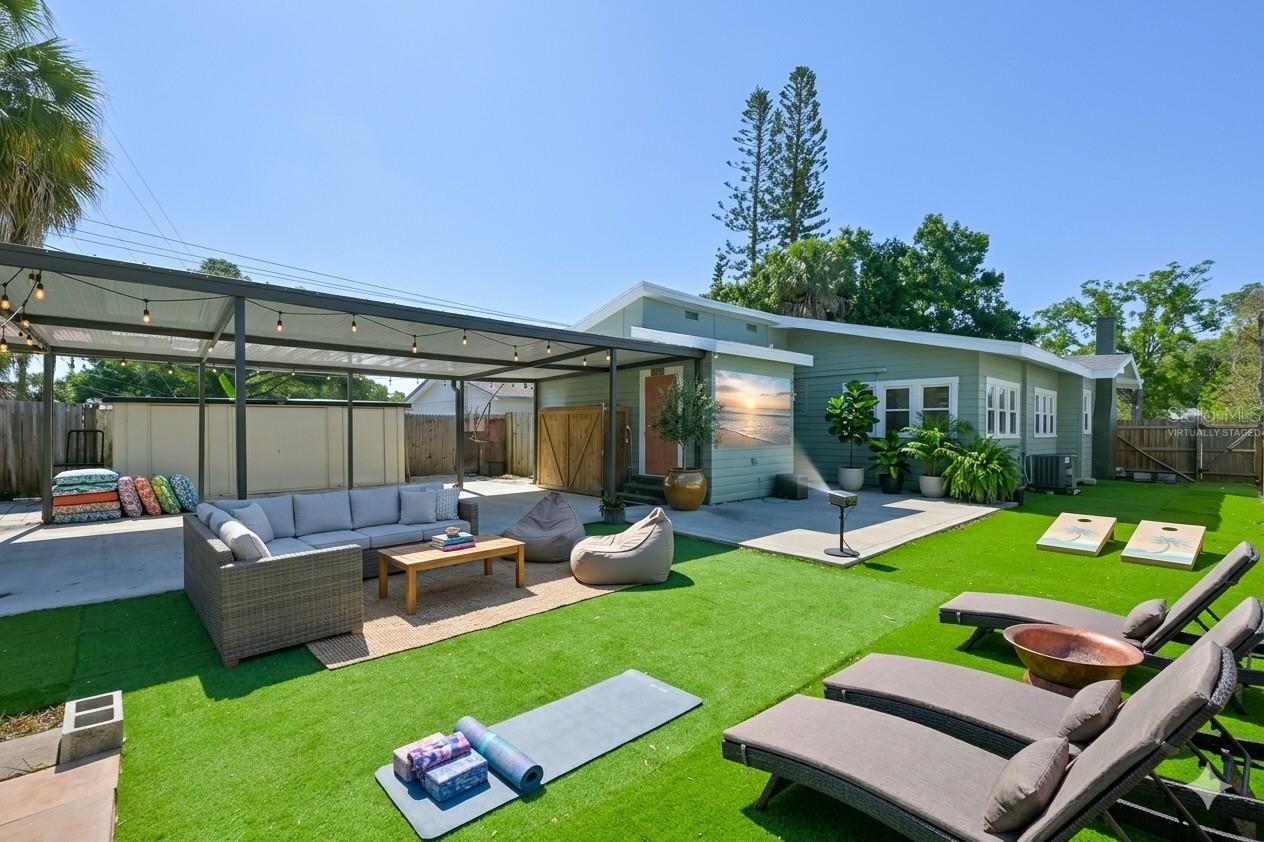 Backyard Virtually Staged