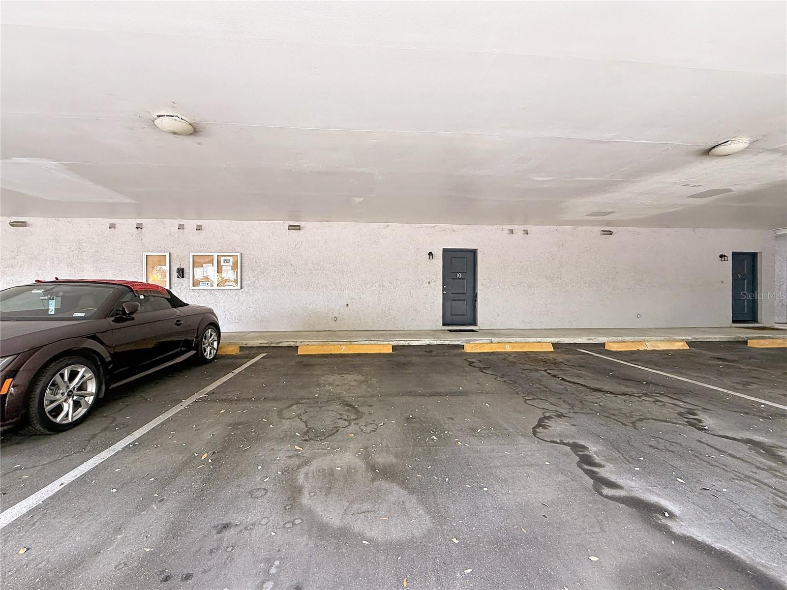 assigned covered parking