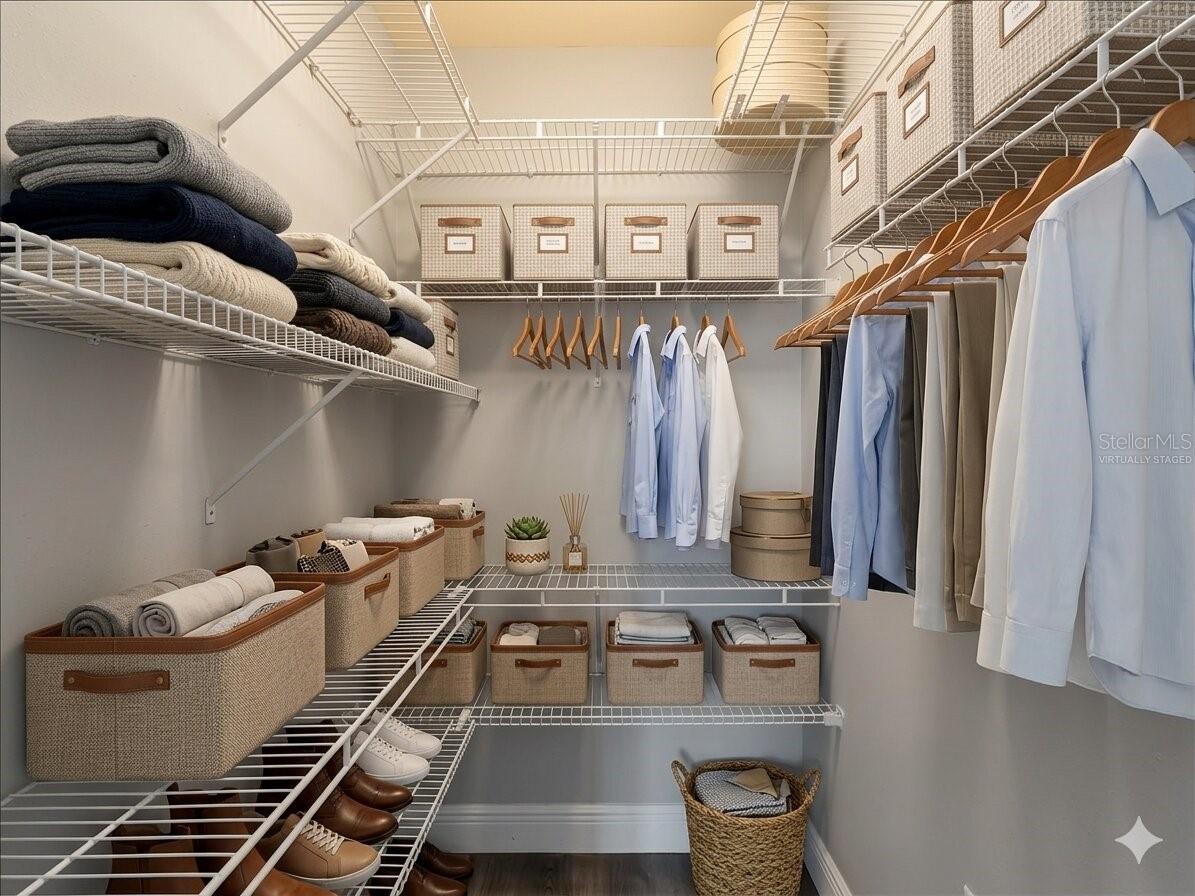 Virtually Staged Closet