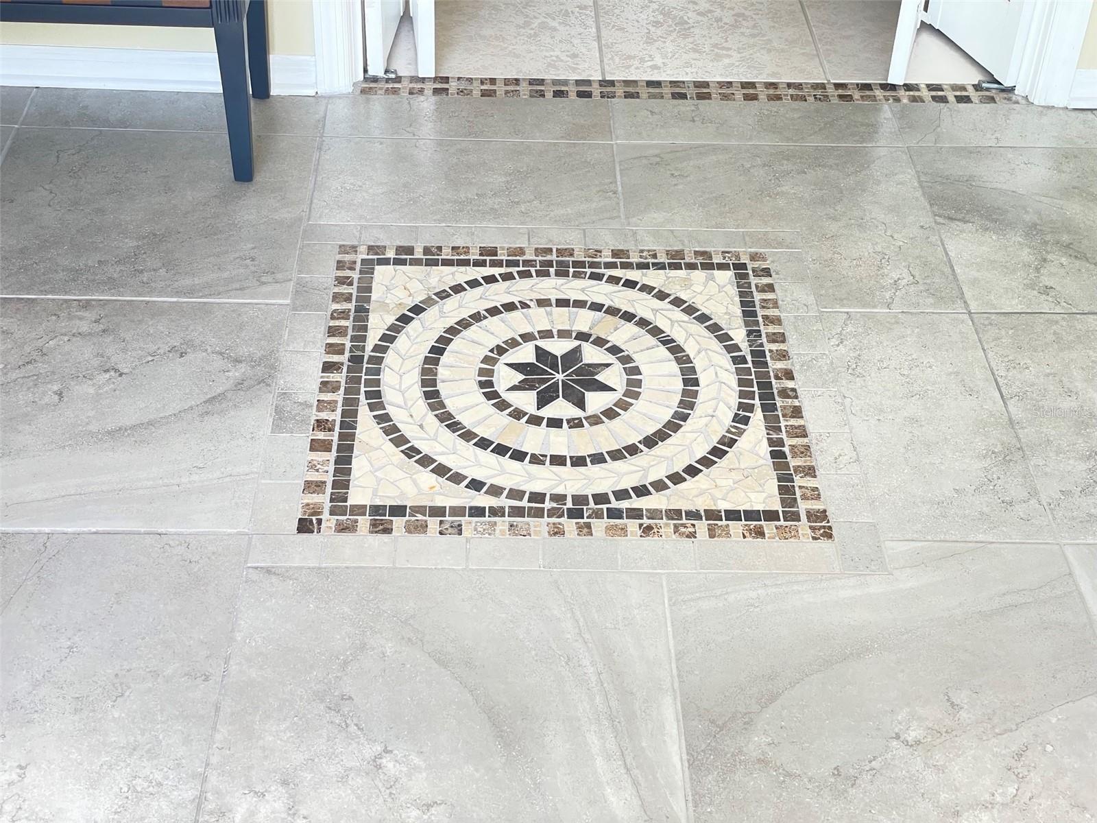 Tiled inlay at Foyer