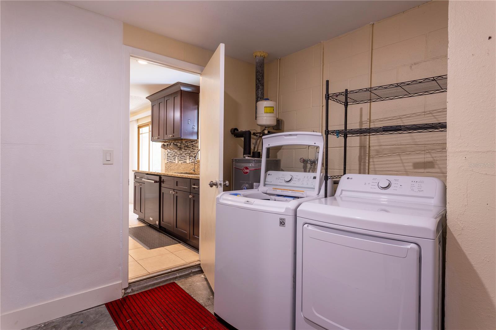 Laundry room with storage