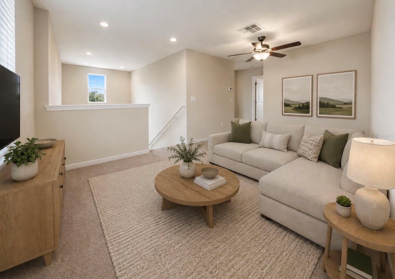 virtually staged- Loft