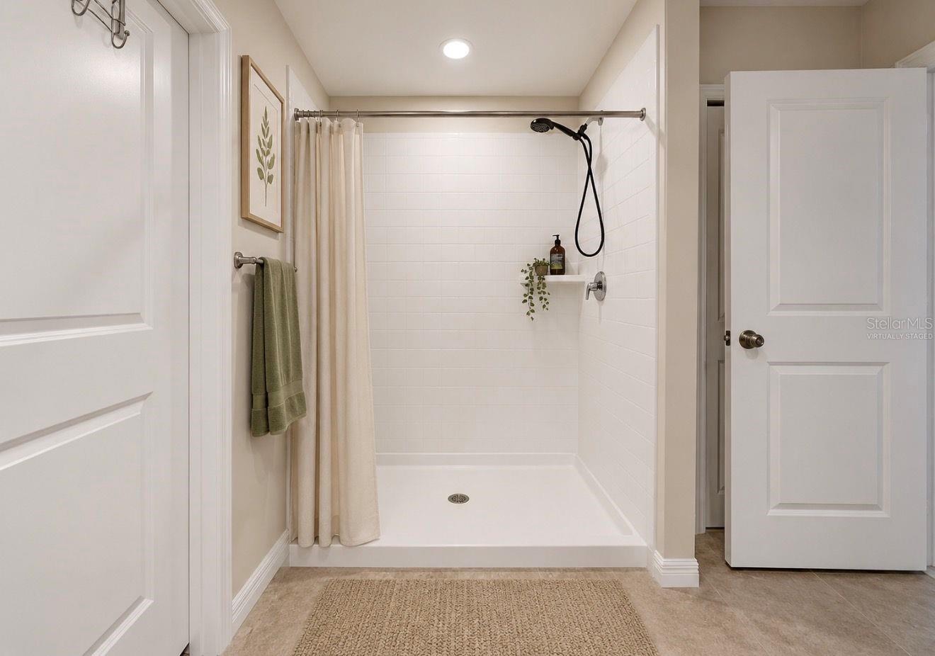 virtually staged- Primary bath