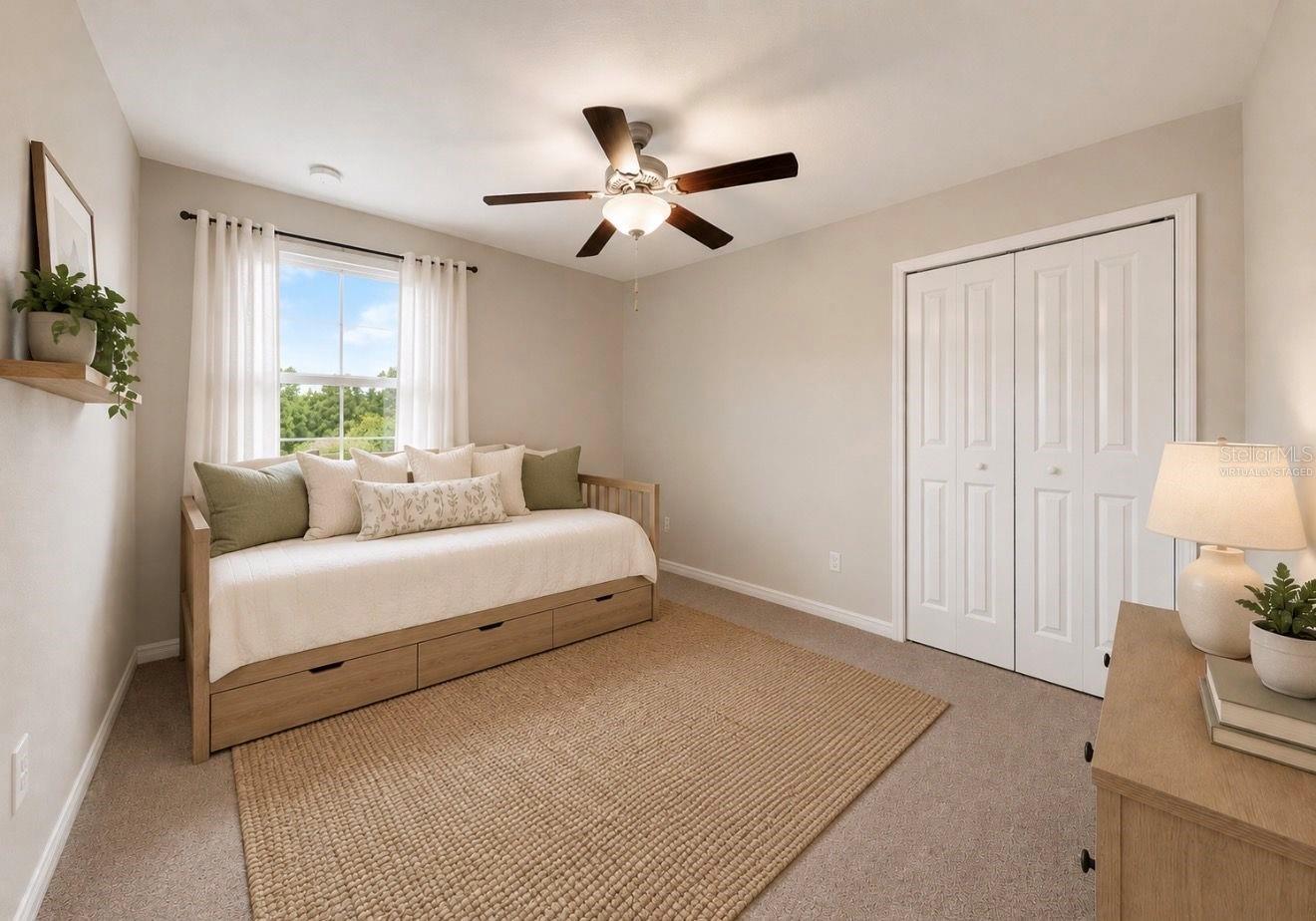 virtually staged- Bedroom 4