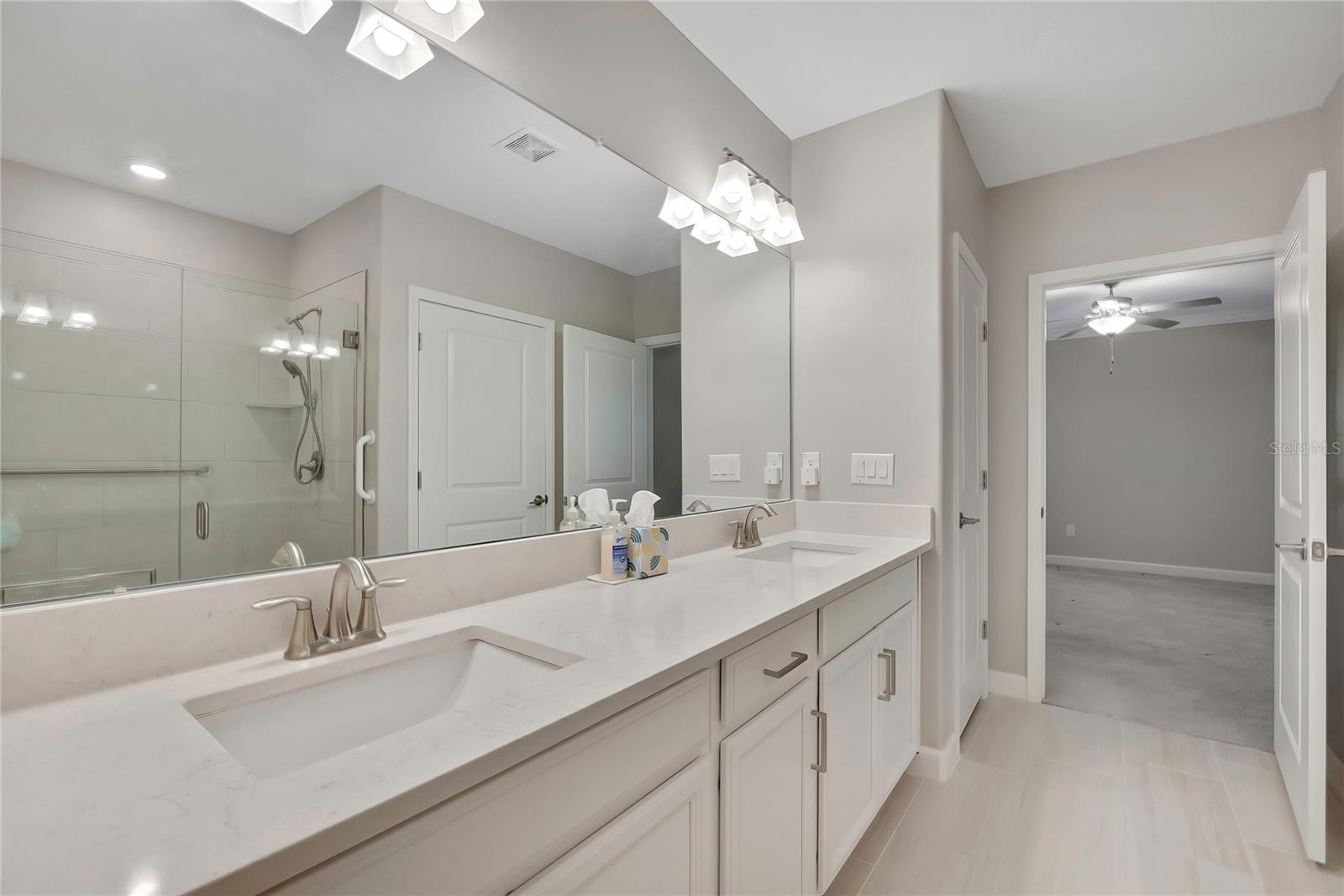Very spacious master bath