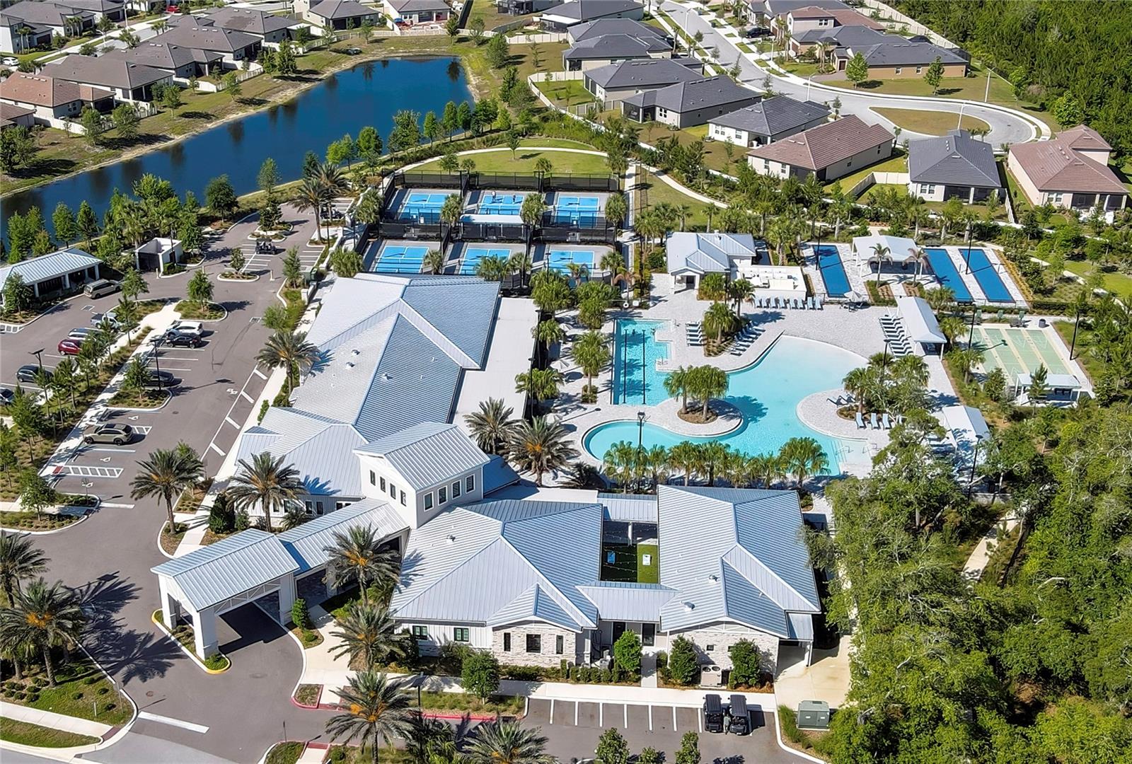 Club house and pool