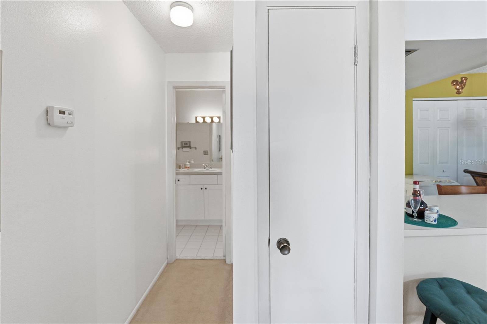 Hallway with Linen Closet