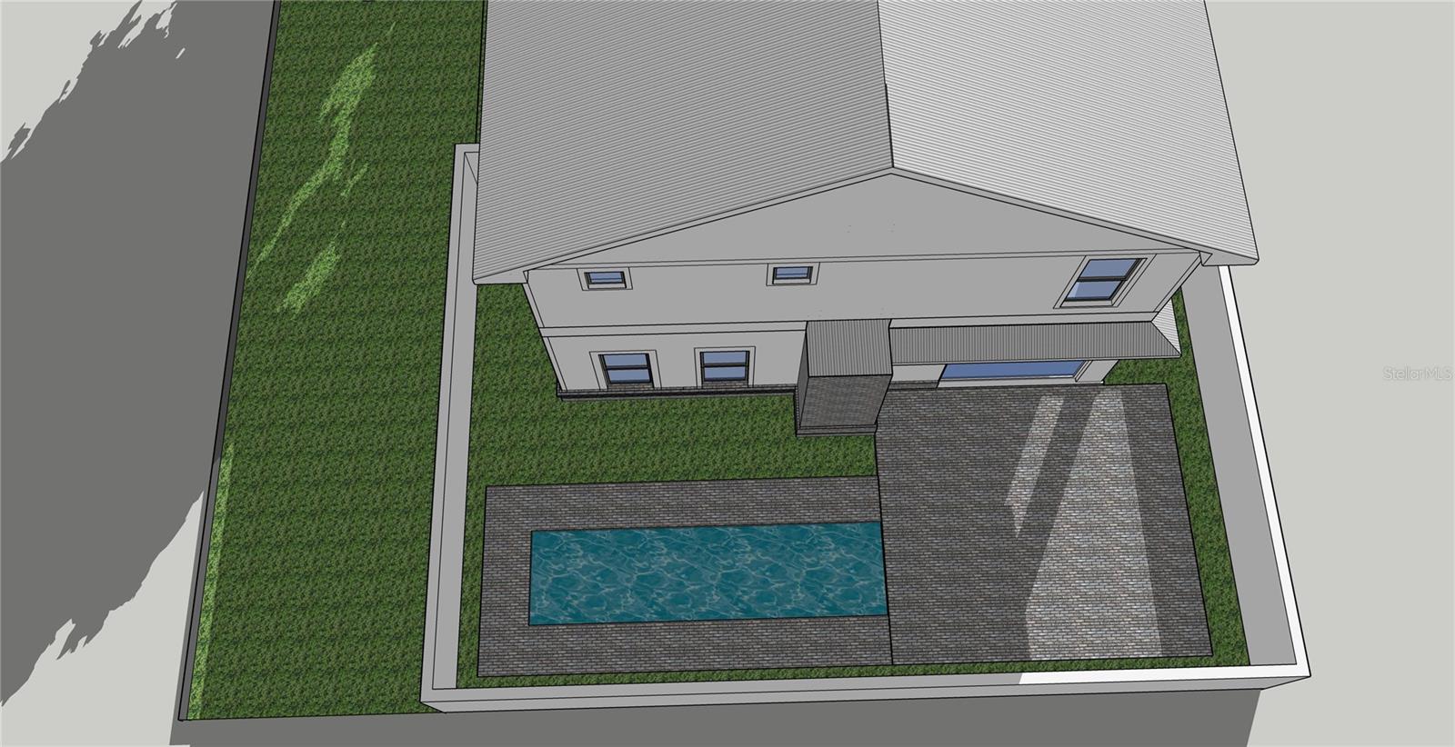 Pool Concept: Room to add a small plunge pool
