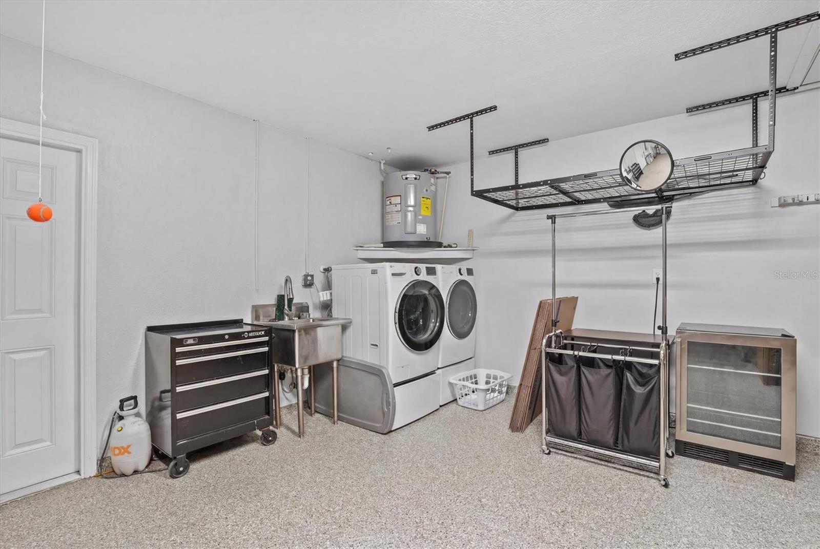 Washer & Dryer Hook Ups in the Garage. 2017 Water Heater