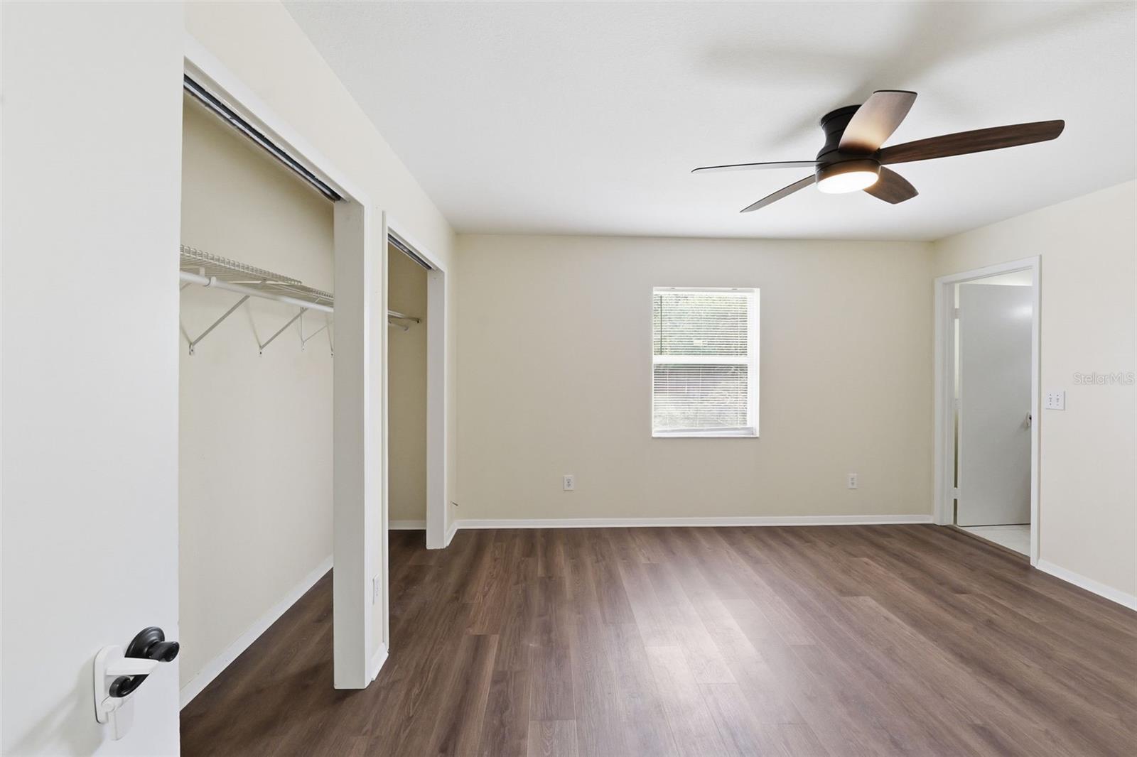Primary Bedroom and Closet