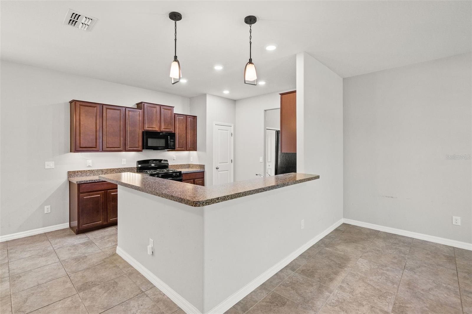 Kitchen with counter space