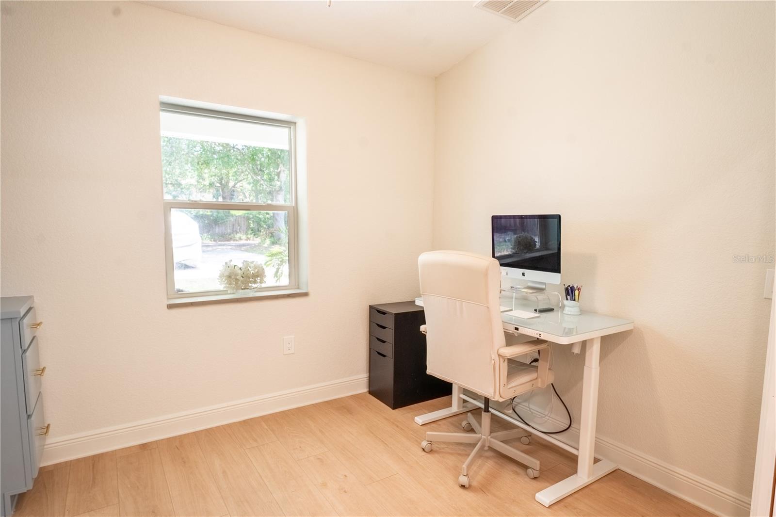 Office space with French doors