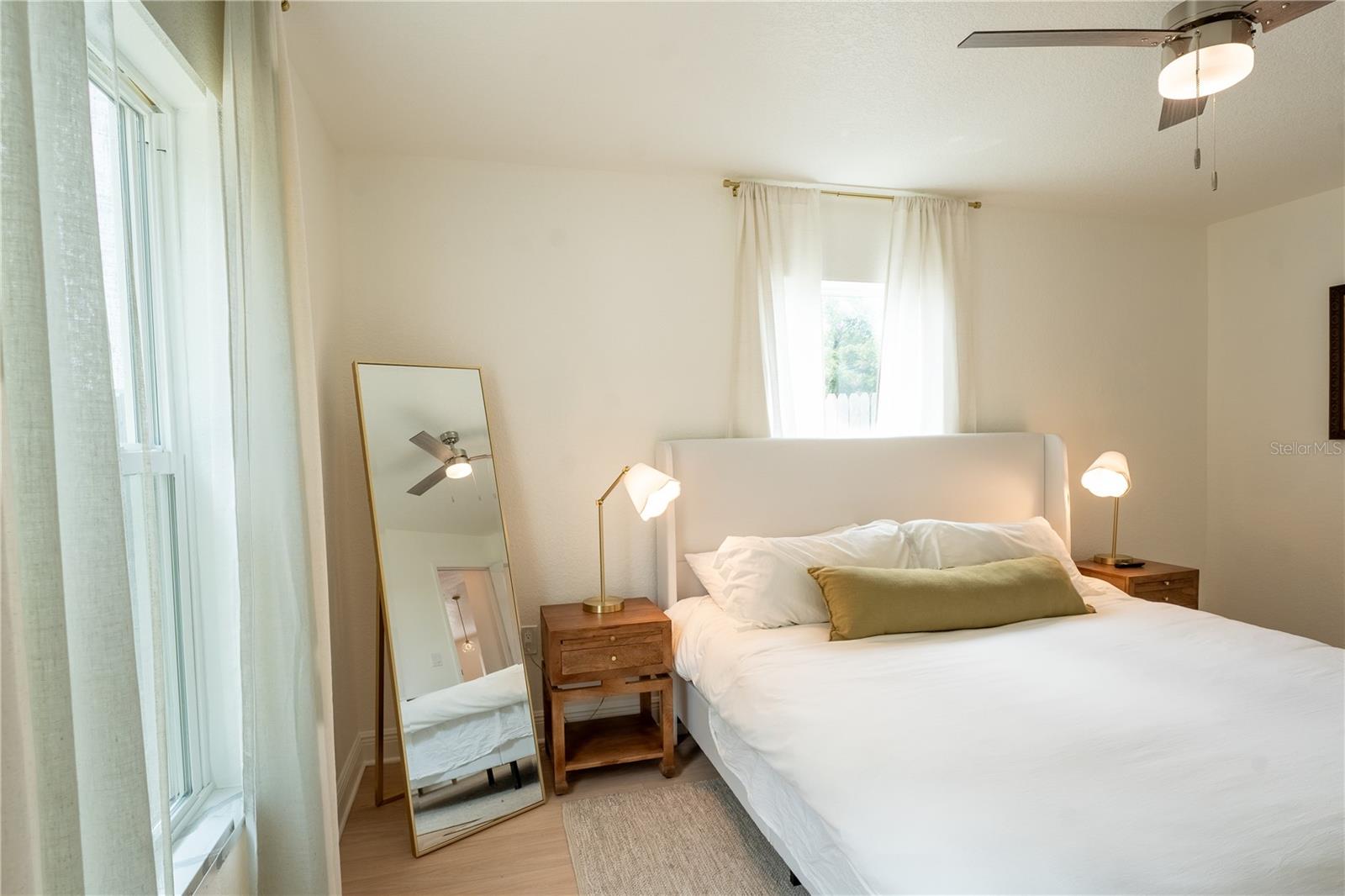 Natural light filled third bedroom