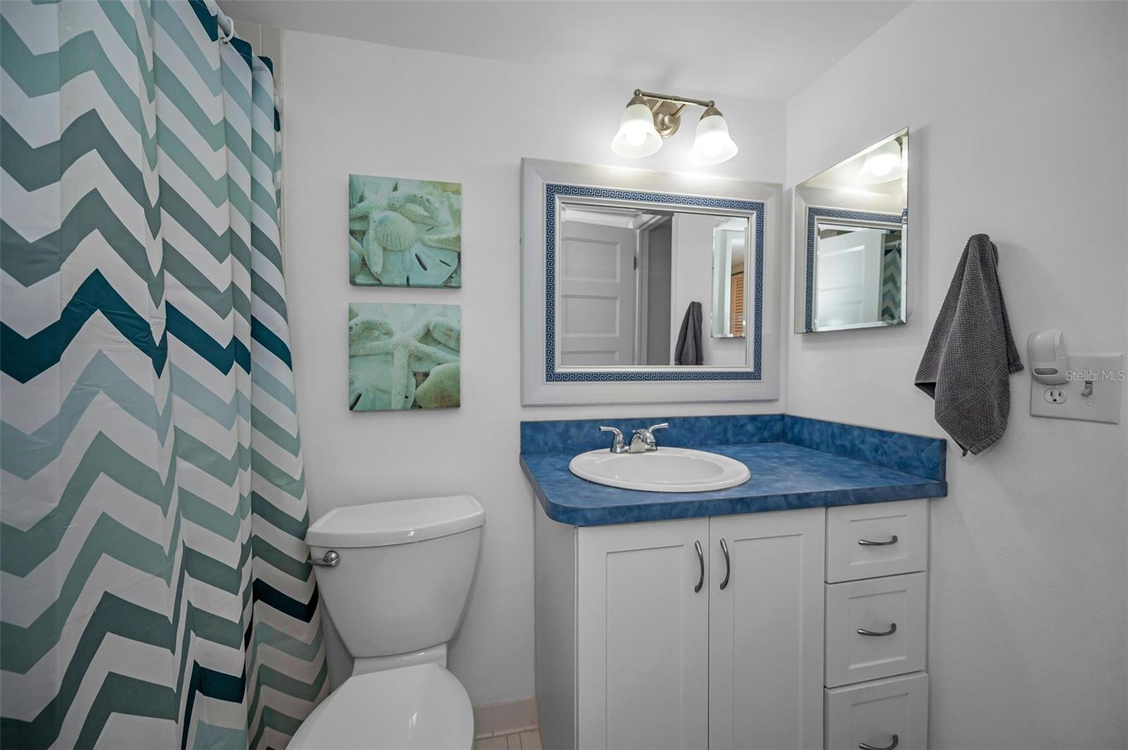 Bathroom with walk-in shower