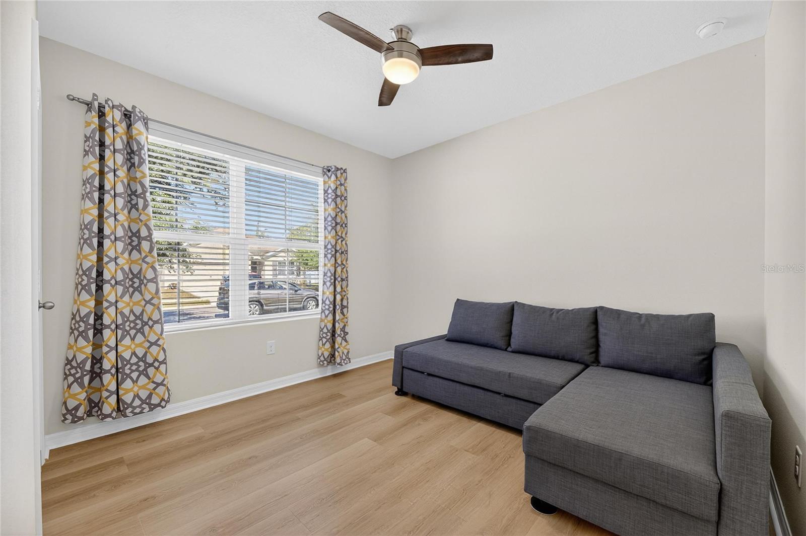 Secondary bedroom with luxury vinal flooring
