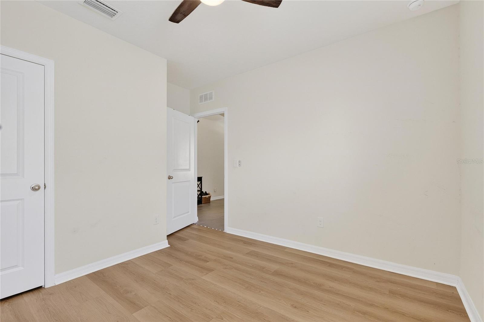 Secondary bedroom with luxury vinal flooring