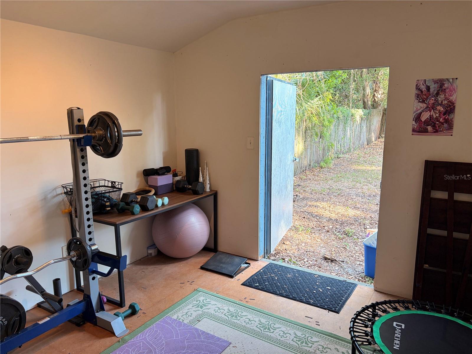 Air Conditioned Work Out shed
