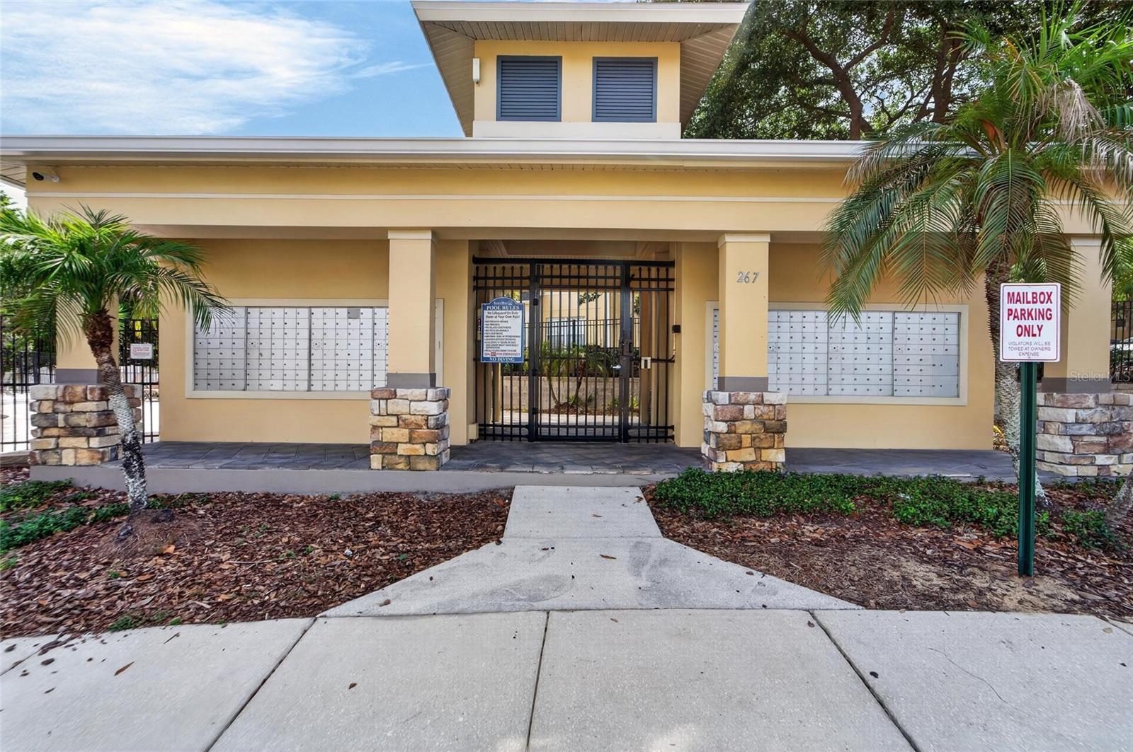 Community Pool Entrance