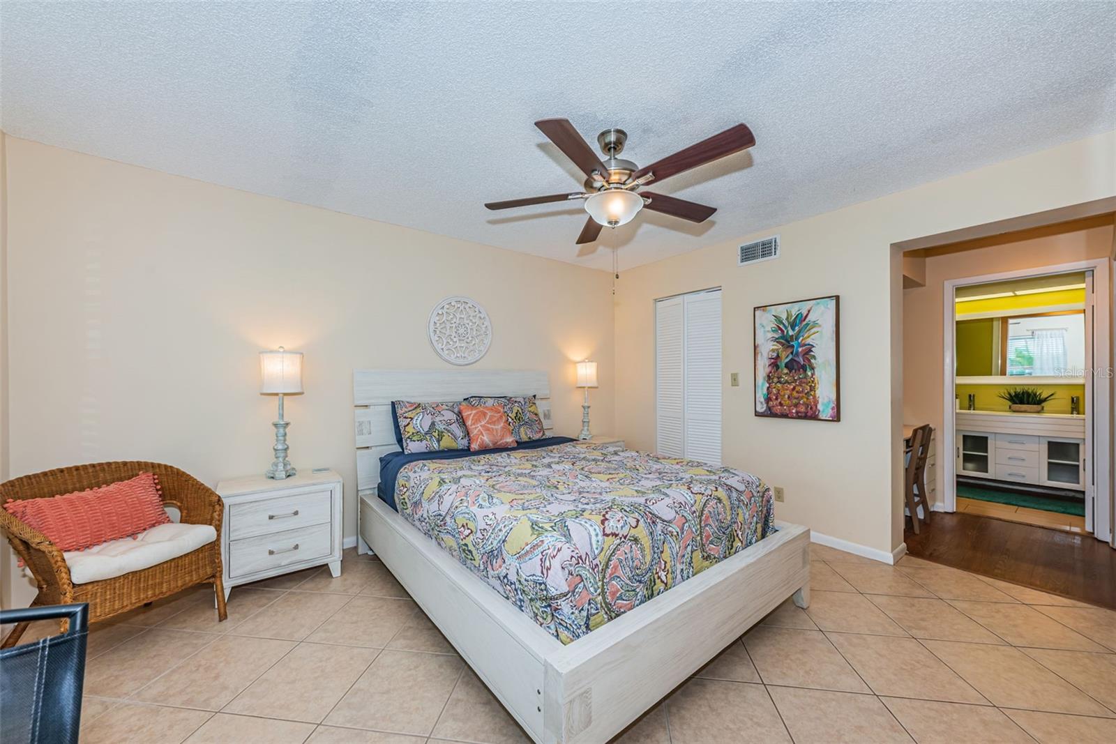 Primary bedroom ensuite with walk - closet