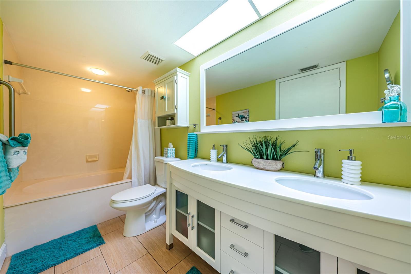 Primary bathroom with double sink