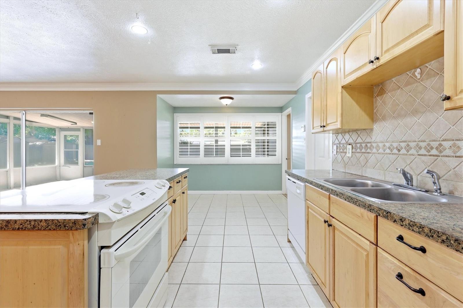 The kitchen is centrally located in the heart of this home!
