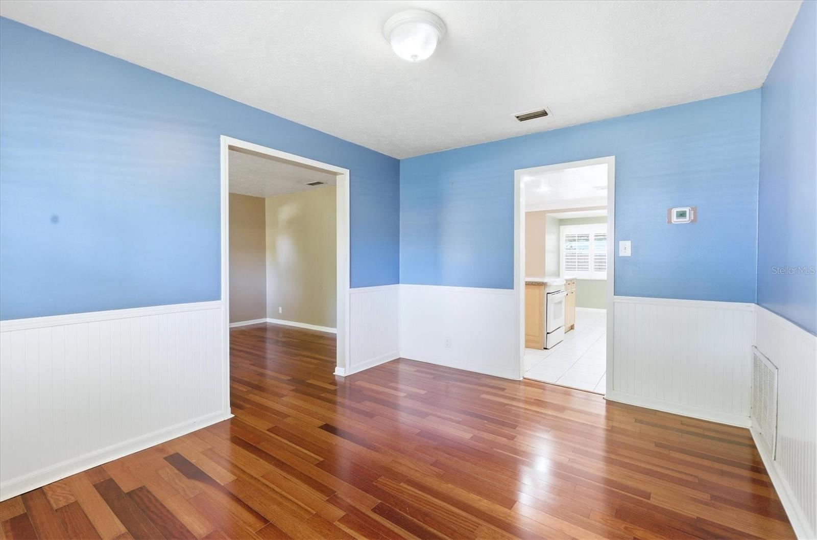 Open kitchen with breakfast nook