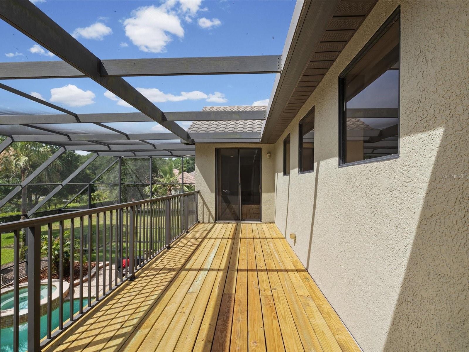 2nd Level-Balcony overlooking the pool