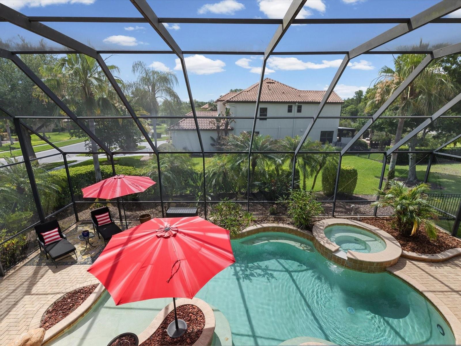 2nd Level-Balcony overlooking the pool