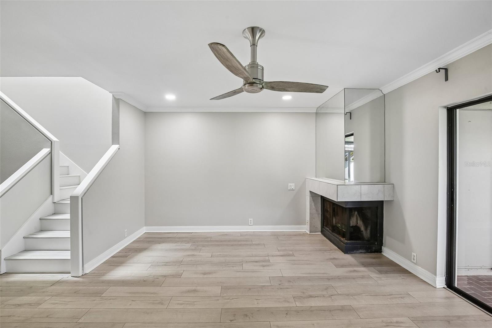 LIVING ROOM WITH FIREPLACE